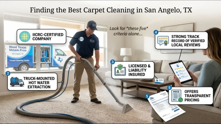Best Carpet Cleaning Services in San Angelo TX: What to Look For