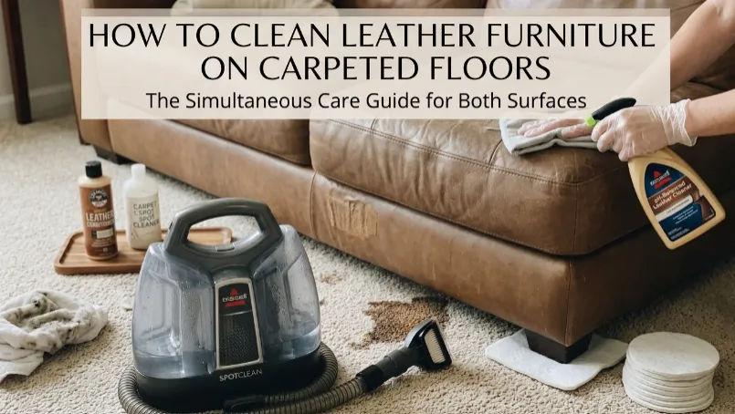 leather furniture on carpet, leather sofa cleaning, carpet cleaning tips, modern living room carpet, leather couch maintenance