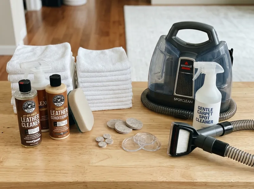 How to clean leather furniture on carpeted floors step-by-step simultaneous care guide for both surfaces